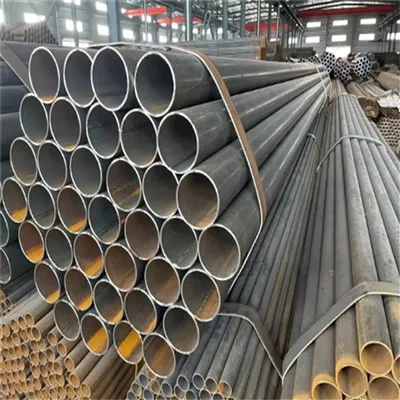 Tubo soldado con costura recta negro A106